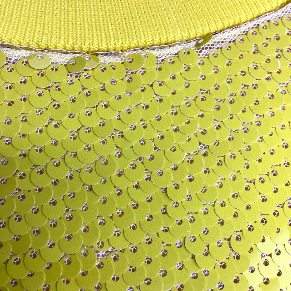 ELOQUII | Sequin Super Lemon Shift Dress - Picture 8 of 15